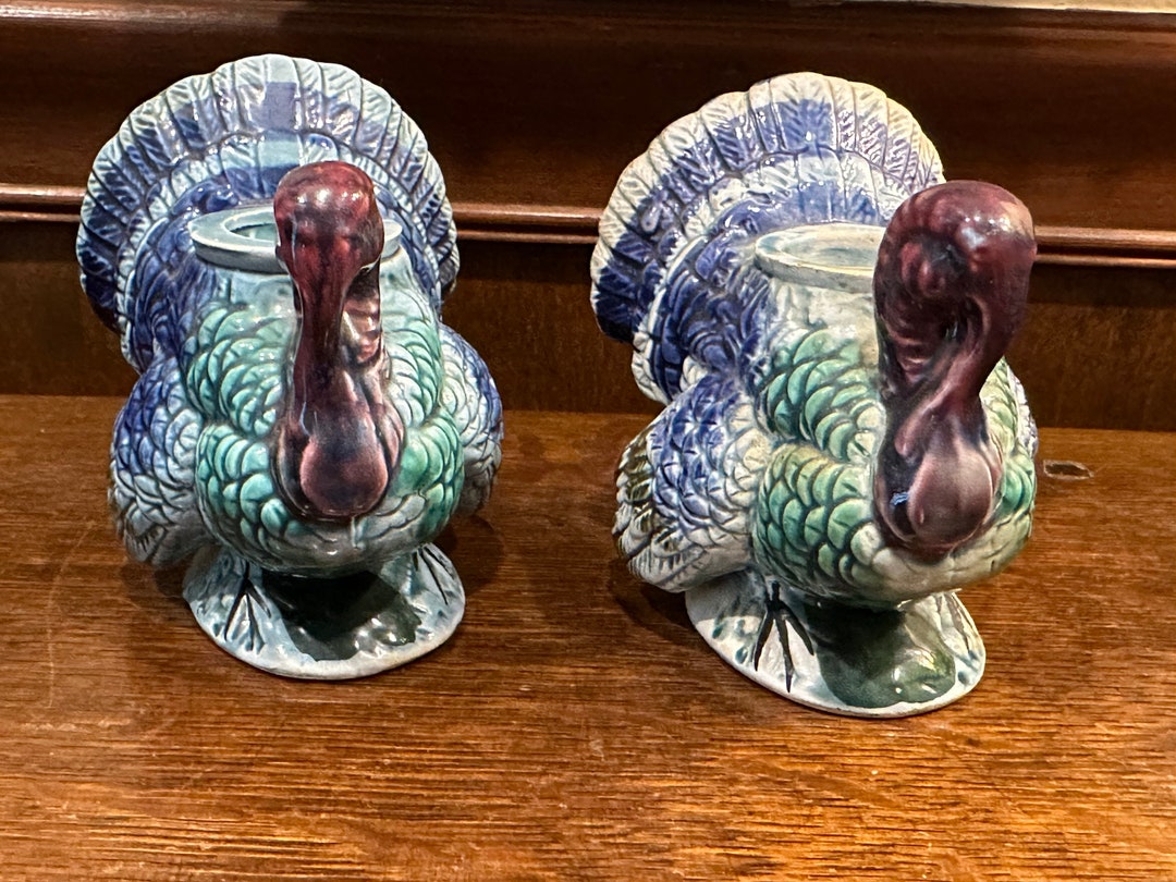 Pair of Turkey Candle Holders Etsy