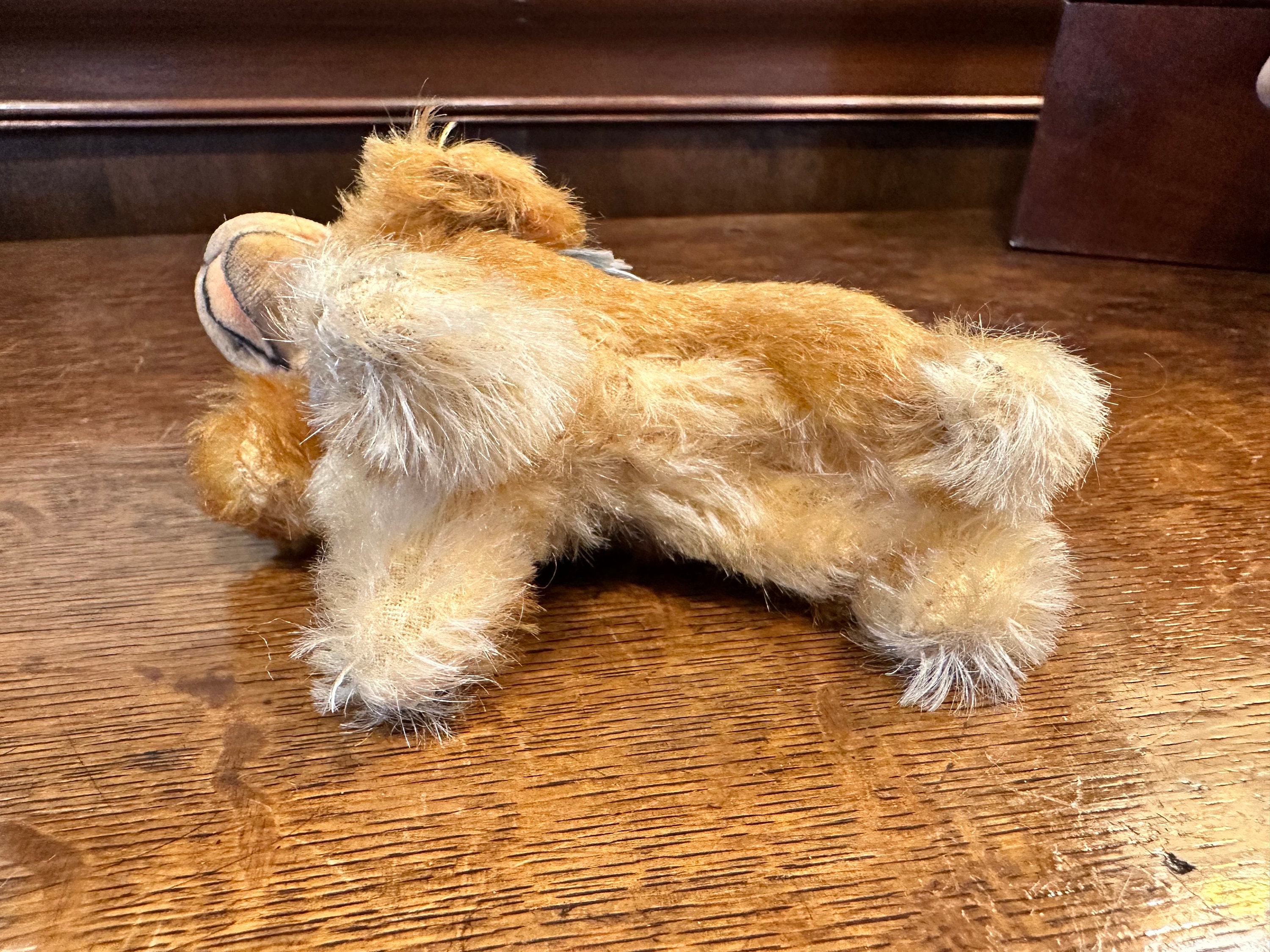 Vintage Steiff Dog Cookie Glass Eyes Plush German Vintage Stuffed