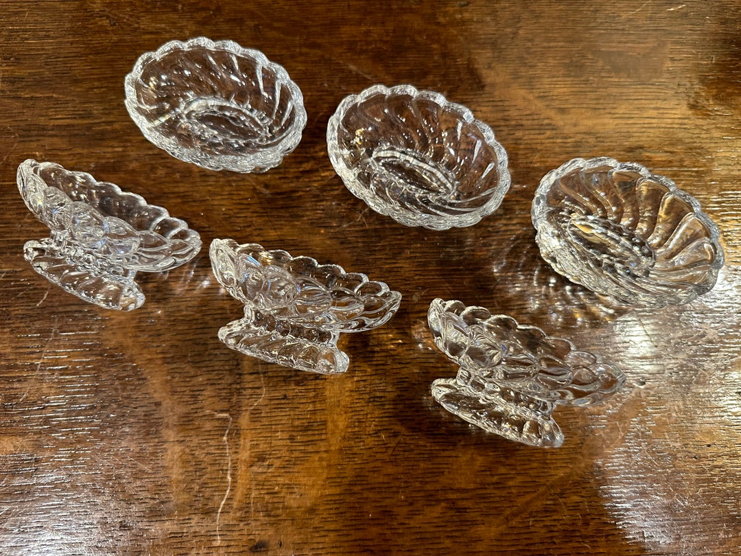 Midcentury Fostoria Glass colony Salt Cellars Set of 6 Etsy