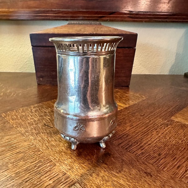 Antique Silver Art Nouveau Spoon Vase