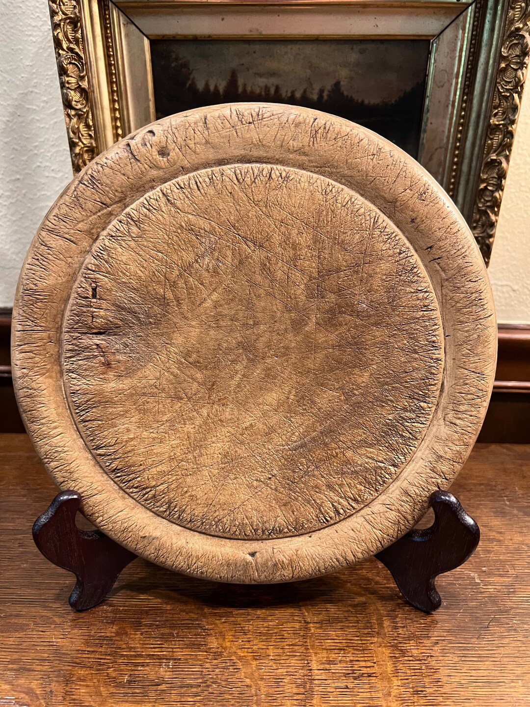 Antique Wood Bread Board Etsy