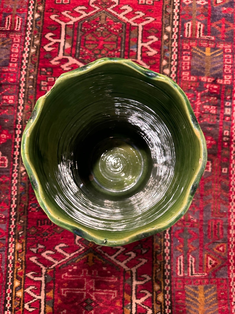 Antique Majolica Umbrella Stand Cane Holder Etsy