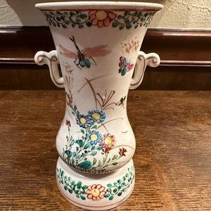 Antique hand painted vase