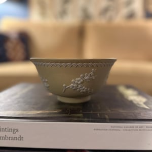English Wedgwood Yellow Primrose Cherry Blossom Bowl
