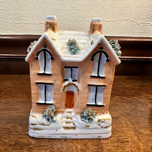 Antique Staffordshire bank house