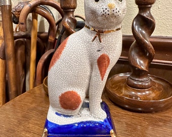 Fitz and Floyd Porcelain Cat Figure - Etsy