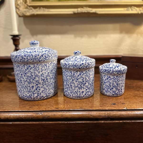 Blue and white Canister Set