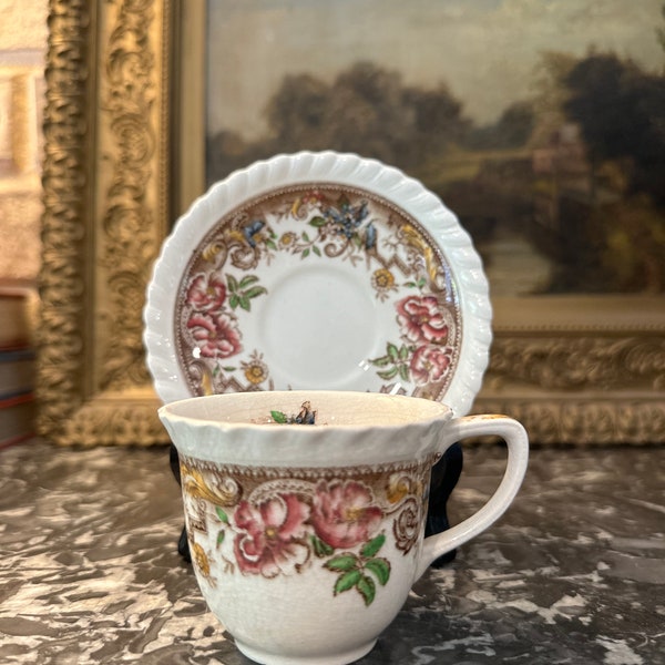 Johnson Bros Devonshire Demitasse Cup and Saucer