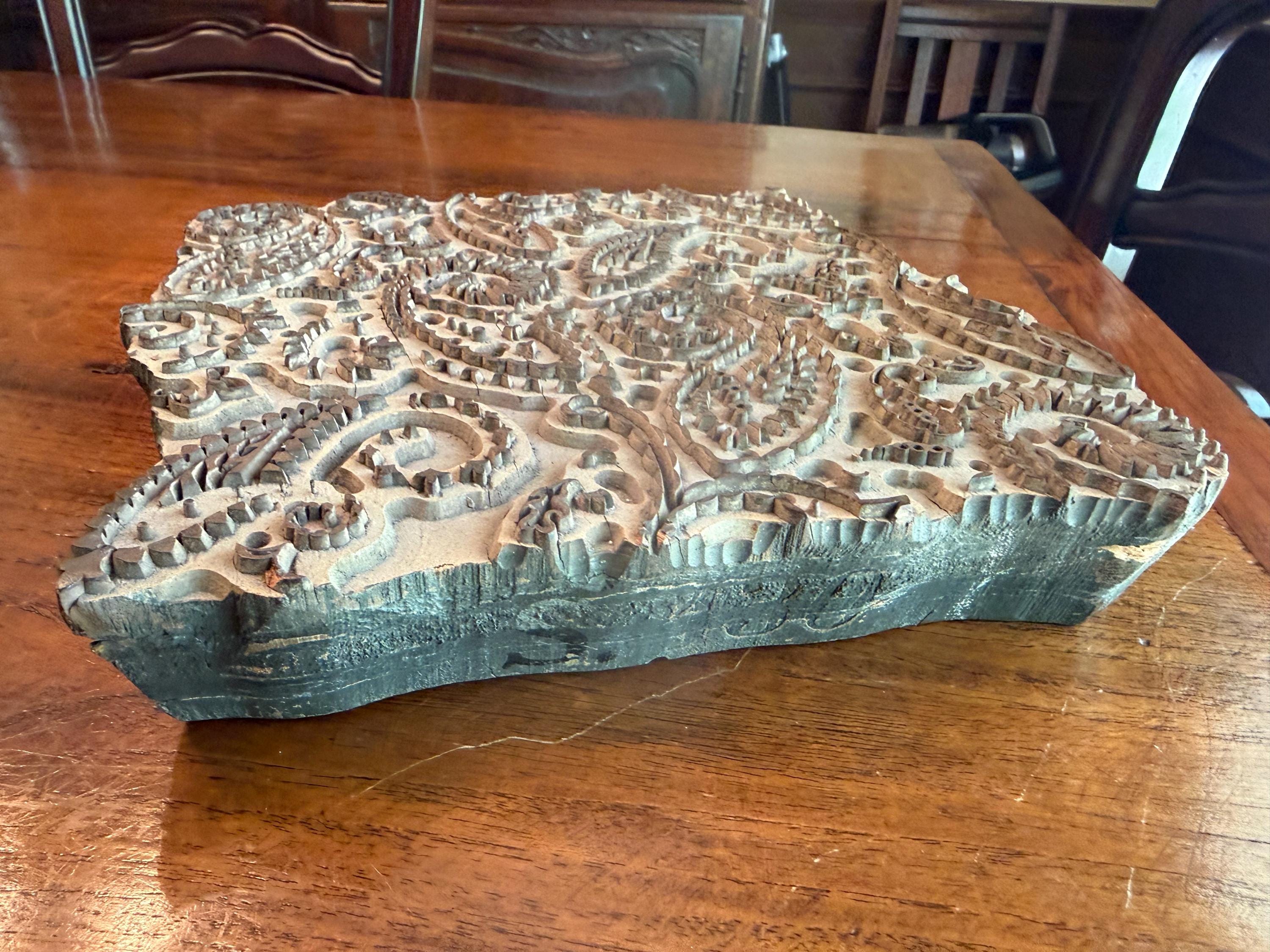 Extra Large Antique Vintage Wood Printing Block Stamp - Etsy