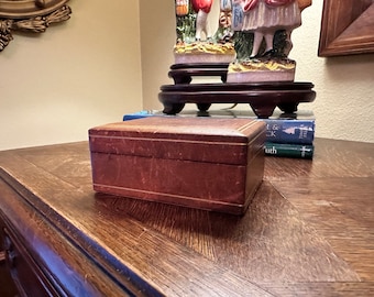 Italian leather box