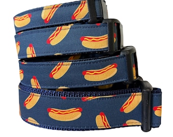 Hotdog Dog Collar, Maine, Red Snappah Red Hot Dog, Red Snapper