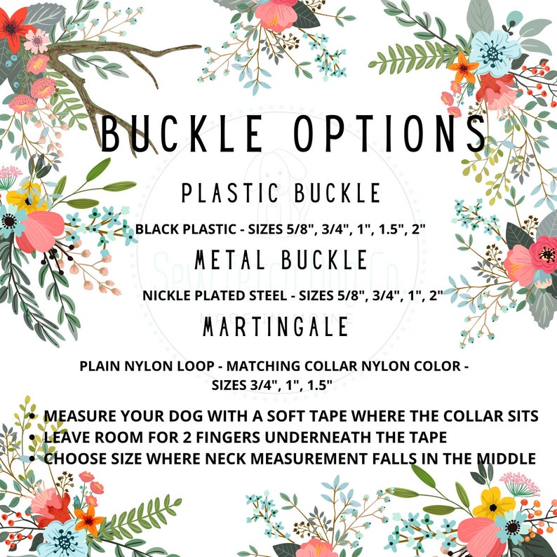 Dog Collar Boho Rose Gold Metal Buckle Dog Collar Etsy