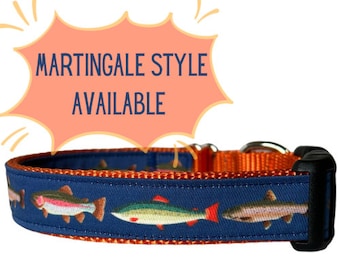 Dog Collar, Trout Dog Collar, Rainbow Trout, Lake, Fishing, Outdoors