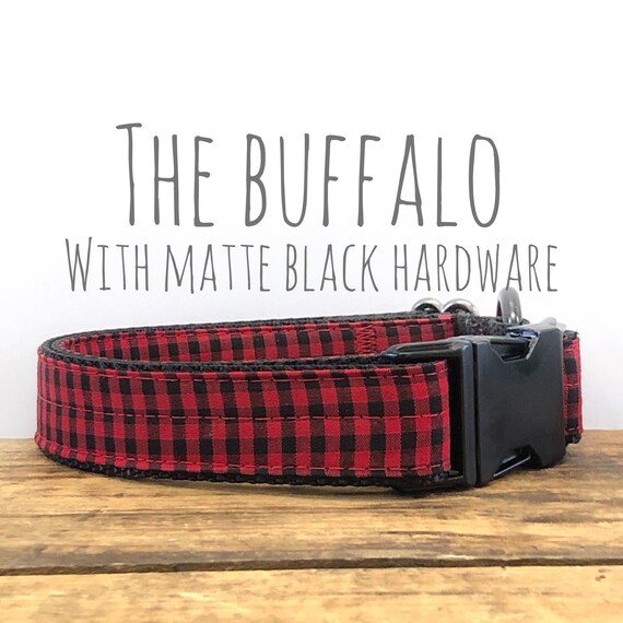 matte black dog collar