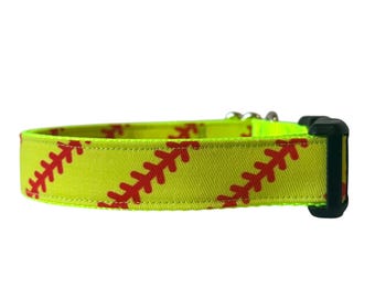 Softball Dog Collar