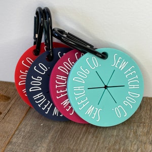 Poo Bag Tag, Poop Bag Holder, Waste Bag Holder, Hands Free Waste Bag Holder