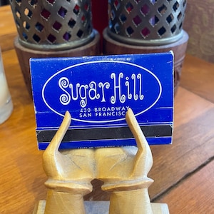 Vintage Sugar Hill - Caixa de fósforos colecionável de São Francisco