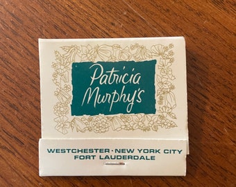Vintage Patricia Murphy’s Candlelight Restaurants Collectable Souvenir Matchbook