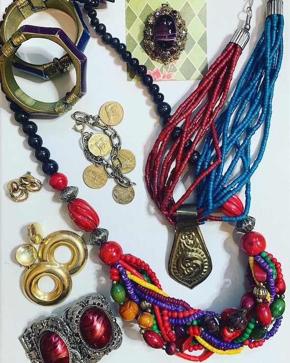 Colourful costume jewellery store