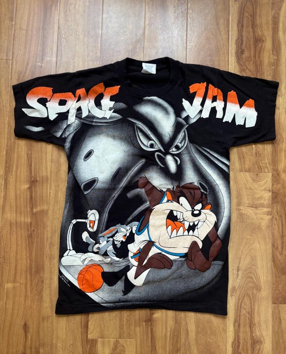 00's Space Jam LOONEY TUNES ビンテージ Tシャツ Vintage 90s Space Jam T-shirt | Rare 1996 Looney Tunes All Over