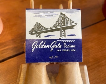 Vintage Golden Gate Casino - Las Vegas, Nevada Collectable Souvenir Matchbook