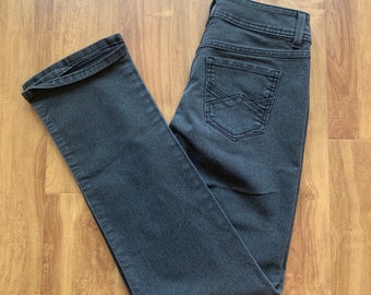 Vintage 1990s ‘Riders By Lee’ Washed Black Denim Straight Leg Jeans 29” Waist