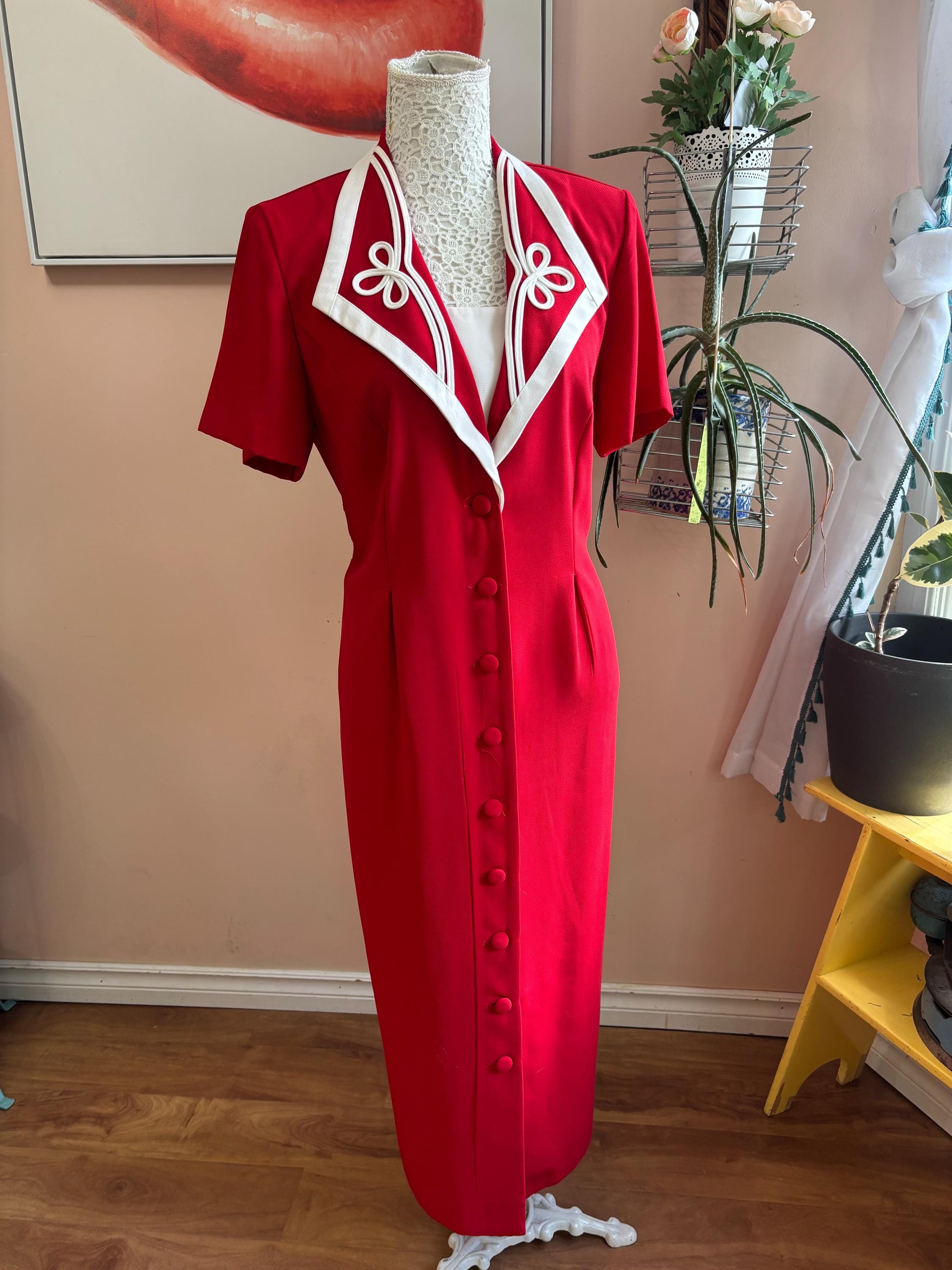strapless open back dress CUTE VINTAGE SAILOR NAUTICAL NAVY DRESS WITH HUGE APPLIQUE ANCHOR & RO –  Vintage Clothing & Fashions