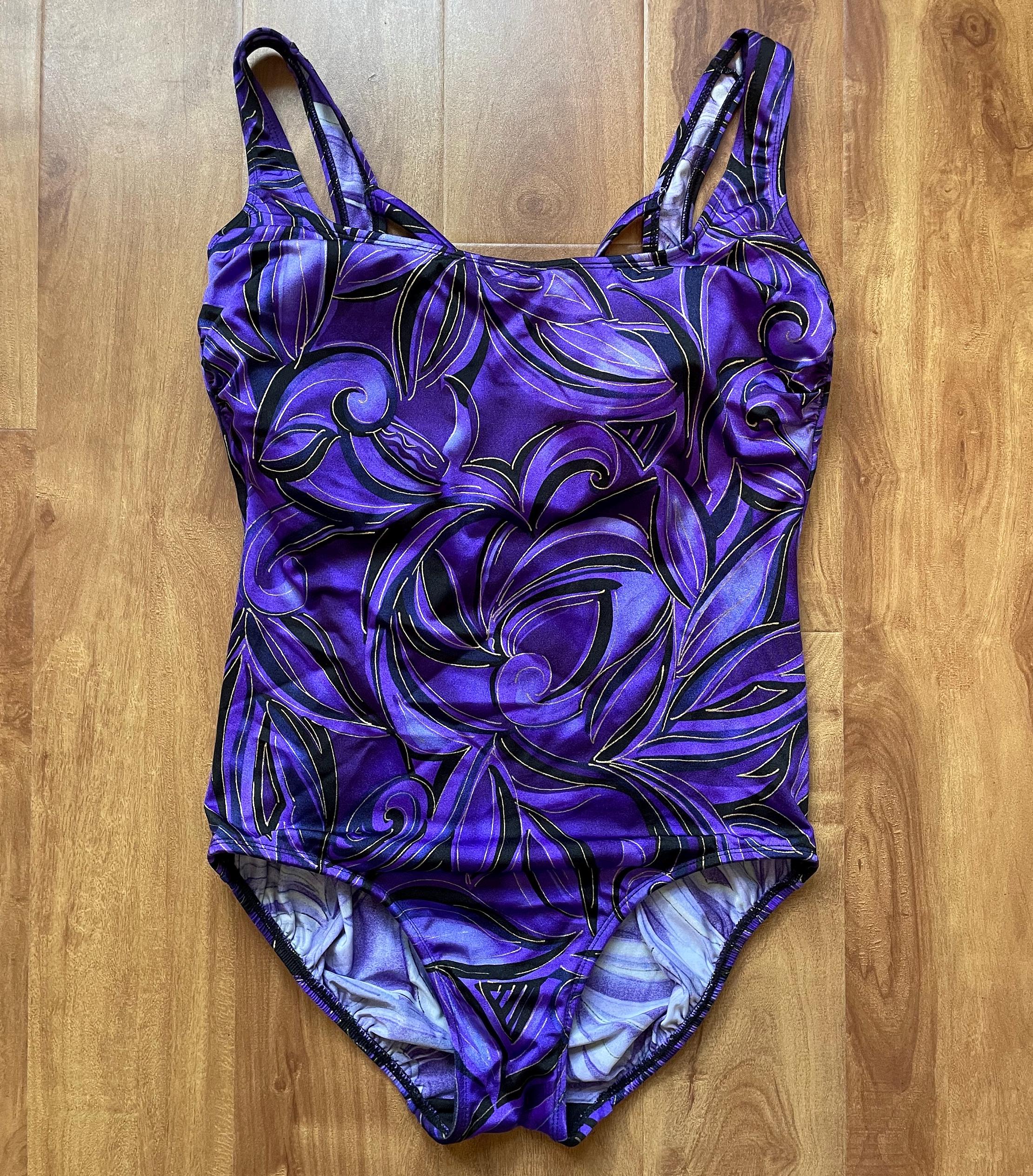 Tostalgic clothing ワンピース水着（purple blue） Tostalgic clothing ワンピース水着（purple blue） Tostalgic