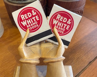 Vintage Red & White Brand Foods Collectable Souvenir Matchbook