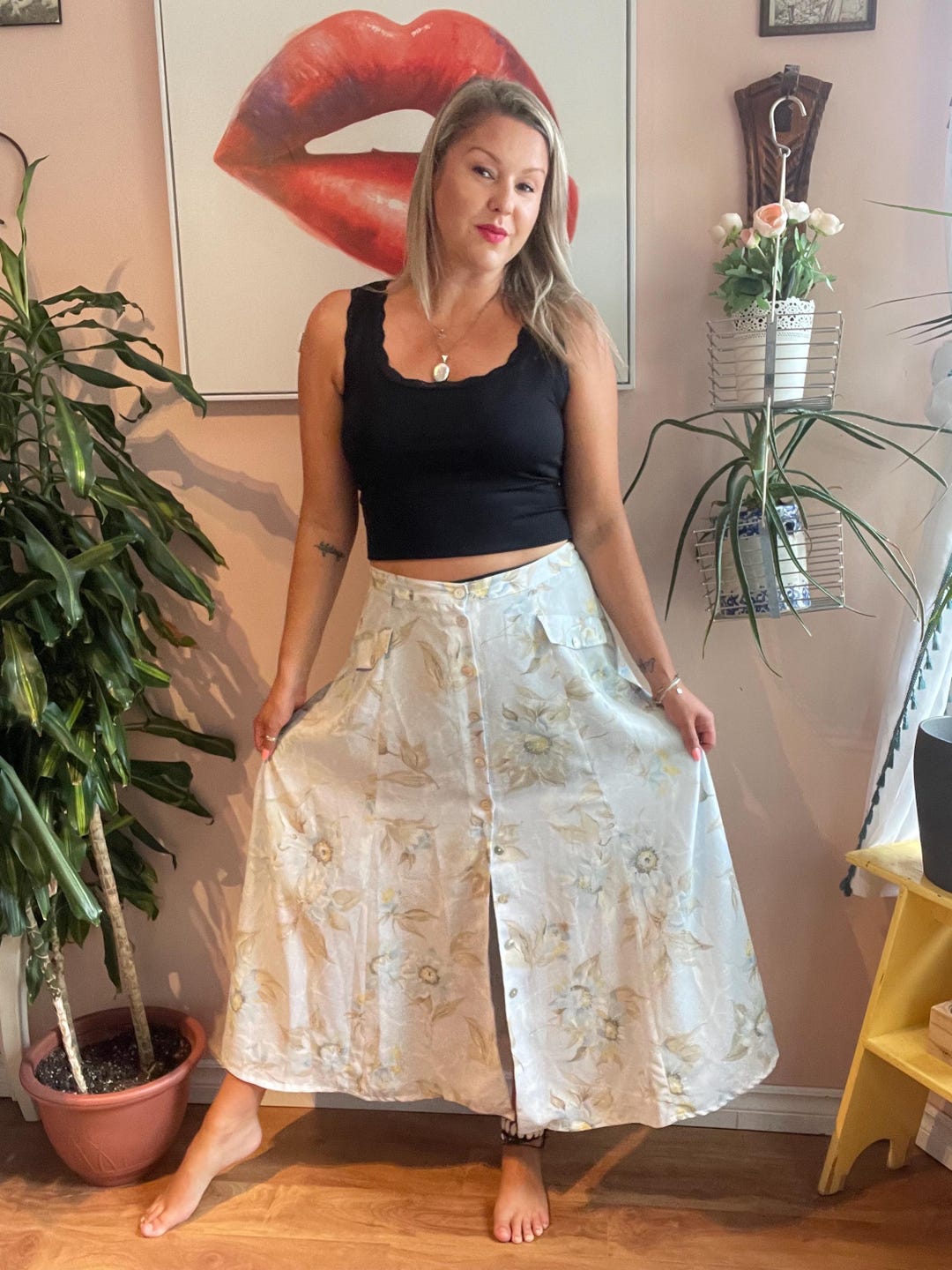 スカート Drawer flowerprint long skirt 36 スカート Drawer flowerprint long skirt 36 Drawer LIBERTY Flower