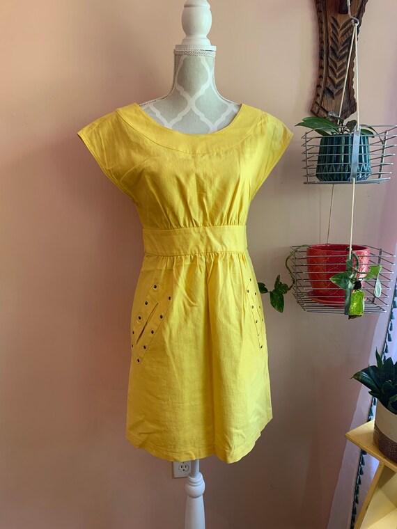 Bright yellow 2025 mini dress