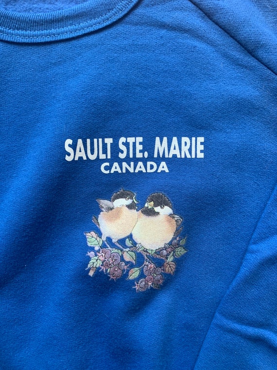 Vintage 80’s Bright Blue Sault Ste, Marie Canada … - image 2