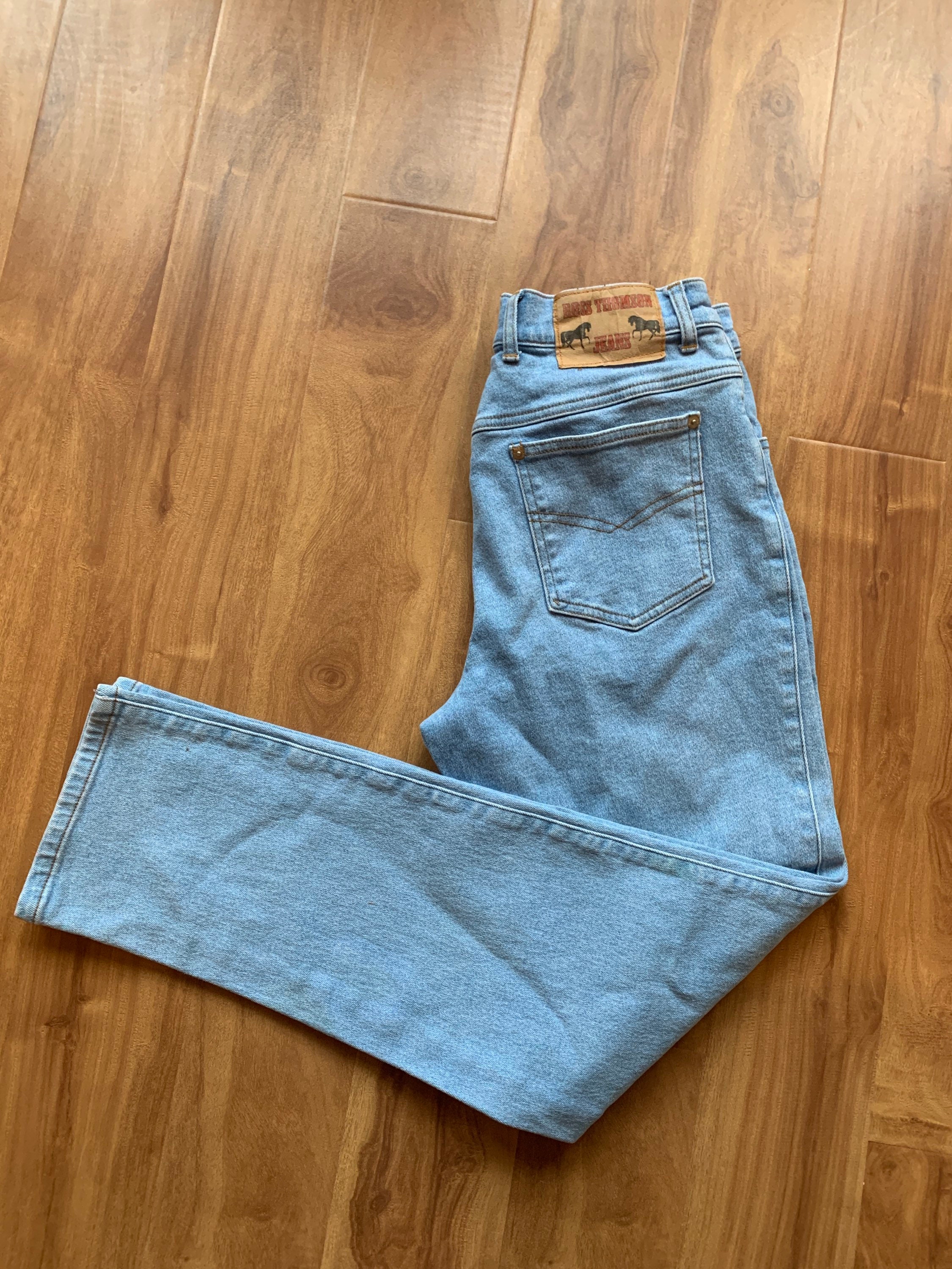 Vintage Ross Thomson Light Wash Denim Jeans Etsy Hong Kong