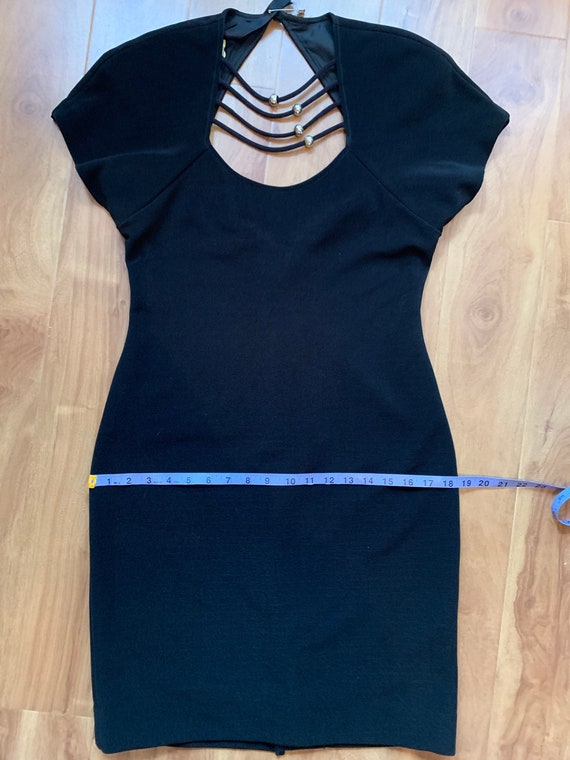 Vintage Algo-ettes Little Black Dress With Embell… - image 9