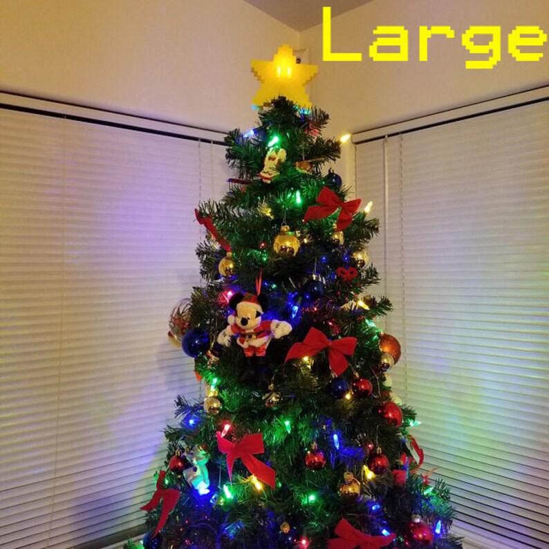 Mario Star Christmas Tree Topper Etsy