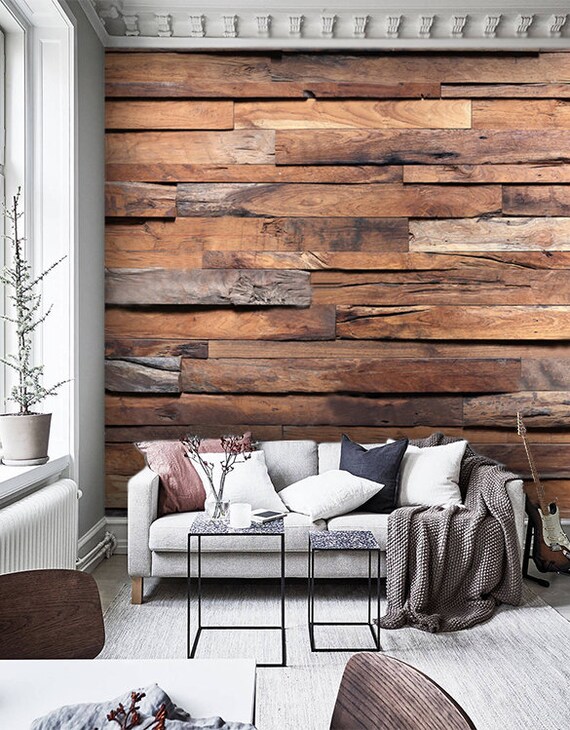 mooi Induceren Heel veel goeds Behang houten planken hout loft ontwerp zelfklevend of - Etsy Nederland