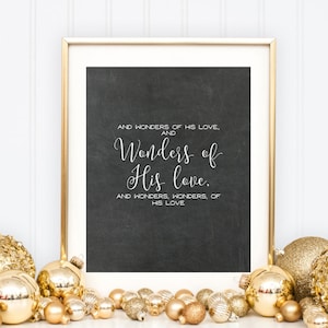 Christian Christmas Decor Printable , Christmas Printable Art, Joy to ...