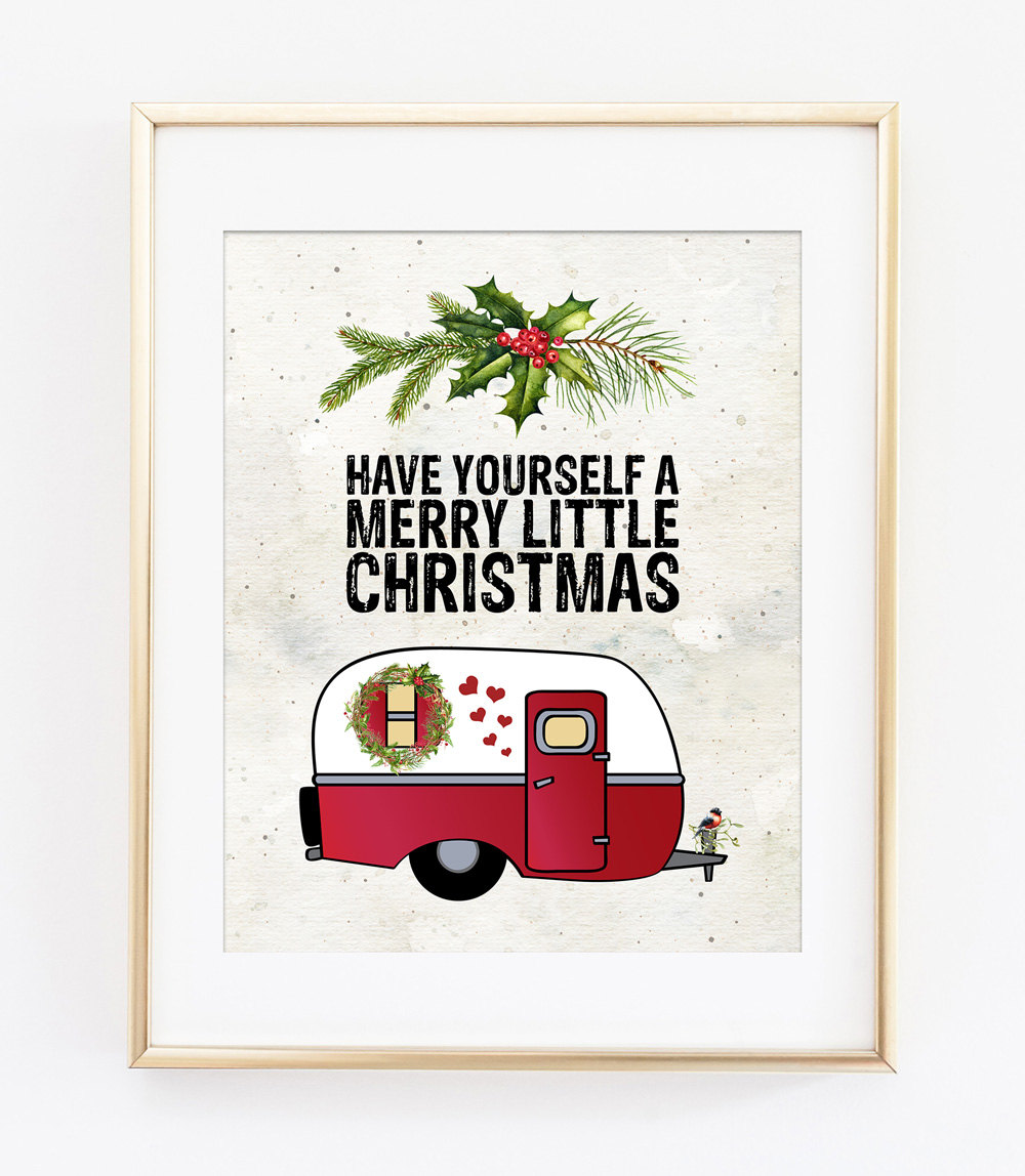 Christmas Printable Art Print Have Yourself a Merry Little - Etsy
