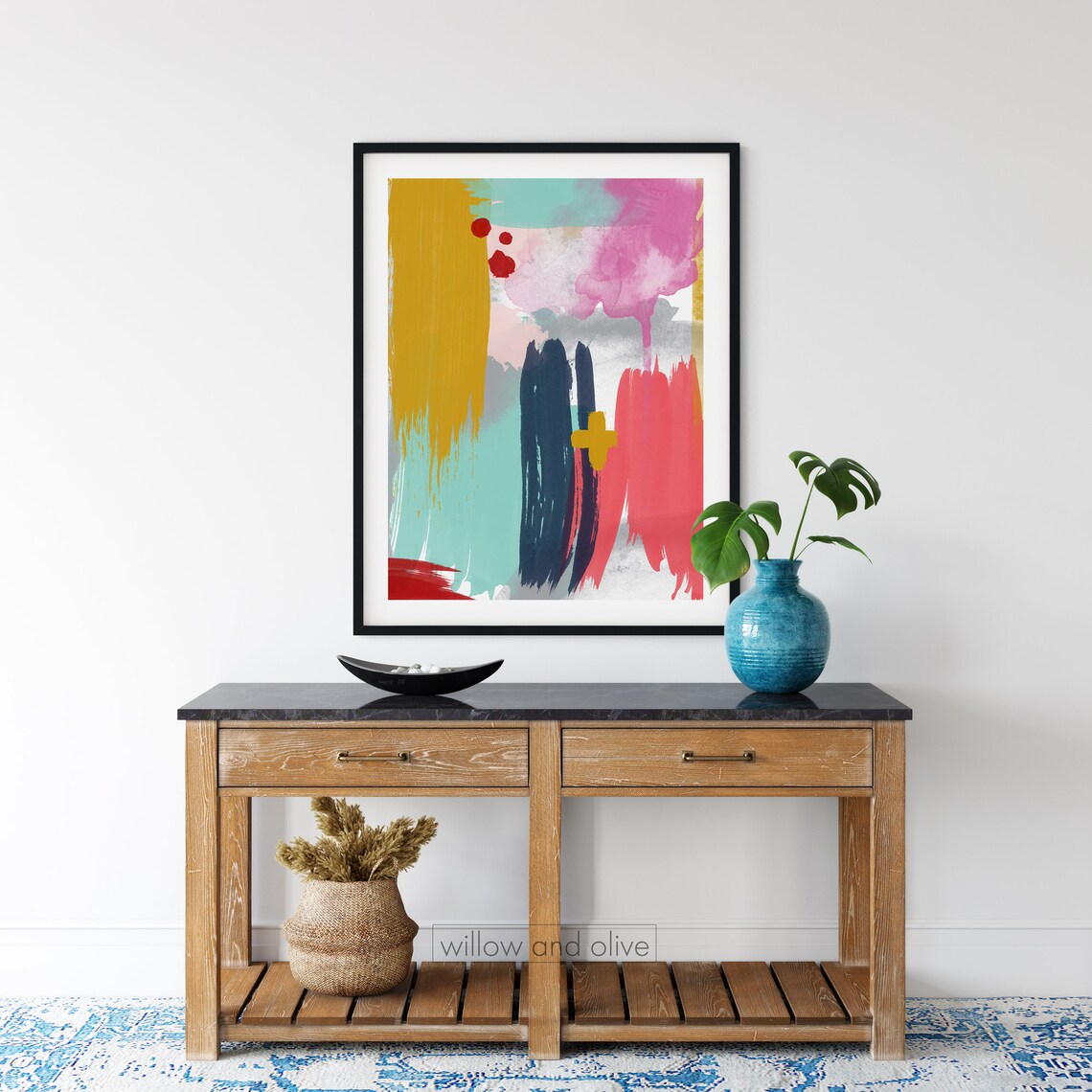 Abstract PRINTABLE ART Abstract Watercolor Printable - Etsy