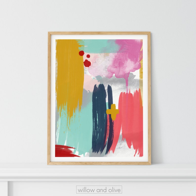 Abstract PRINTABLE ART Abstract Watercolor Printable - Etsy