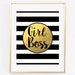 Girl Boss Printable Art Print Girl Boss Print Boss Lady Print Girl Boss ...