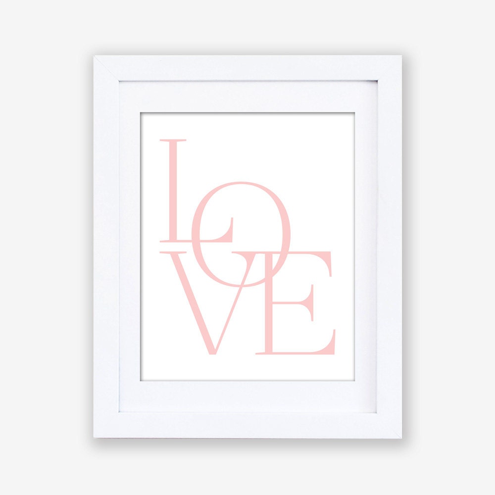 Love Print Love Wall Art Love Printable Typography Poster - Etsy