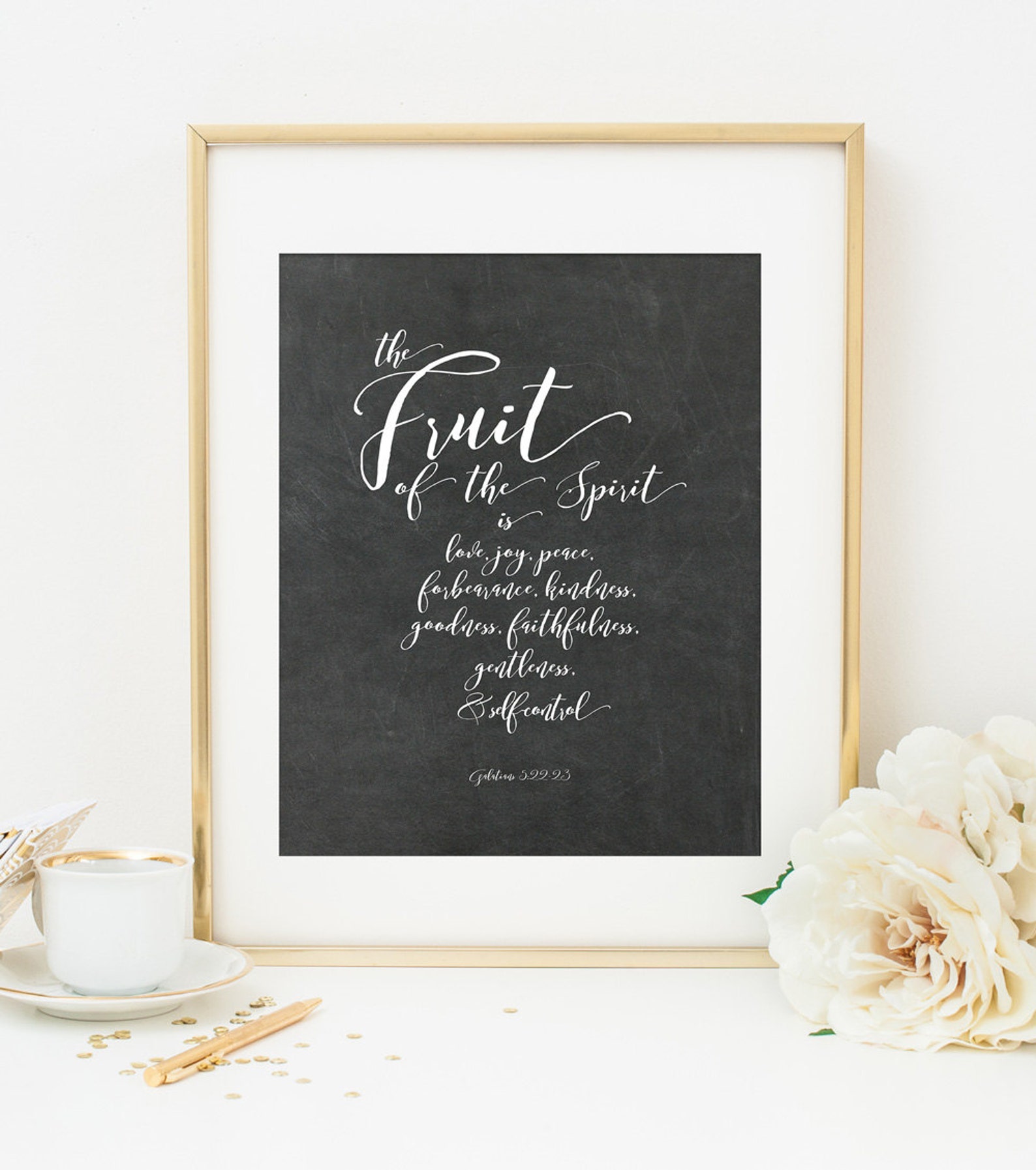 Fruit of the Spirit Wall Art Printable Bible Verse Scripture - Etsy