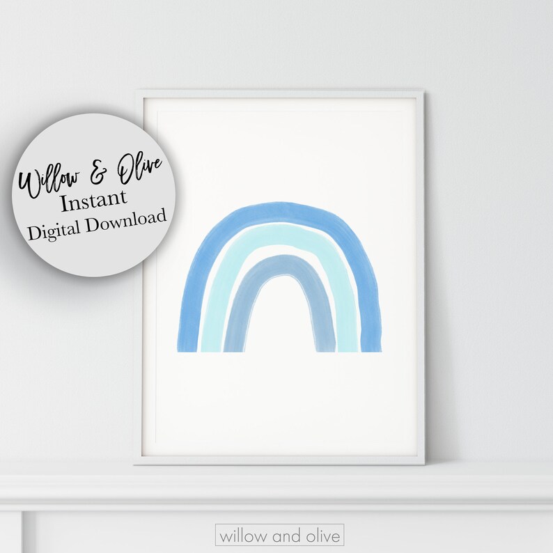 Rainbow Print, Boys Room Art, PRINTABLE ART, Rainbow Printable, Rainbow ...