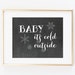 Baby It's Cold Outside Printable Art Print, Christmas Printable ...