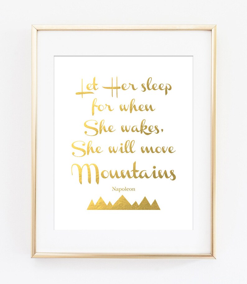 Let Her Sleep for When She Wakes She Will Move Mountains, Napoleon
