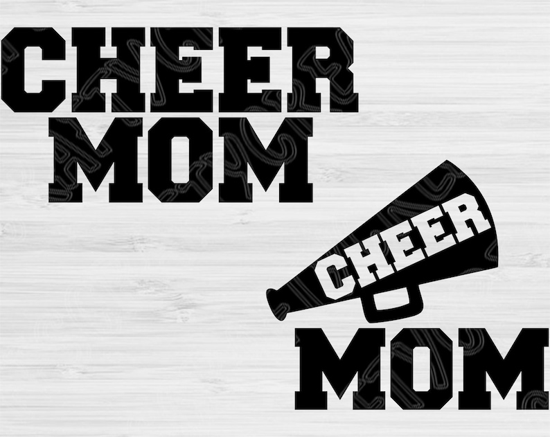Cheer Mom Dxf Megaphone Cheer Mama Svg Files for Cricut Vector Art Svg Cheer Mom Silhouette Files svg dxf eps png Digital Cutingt Designs