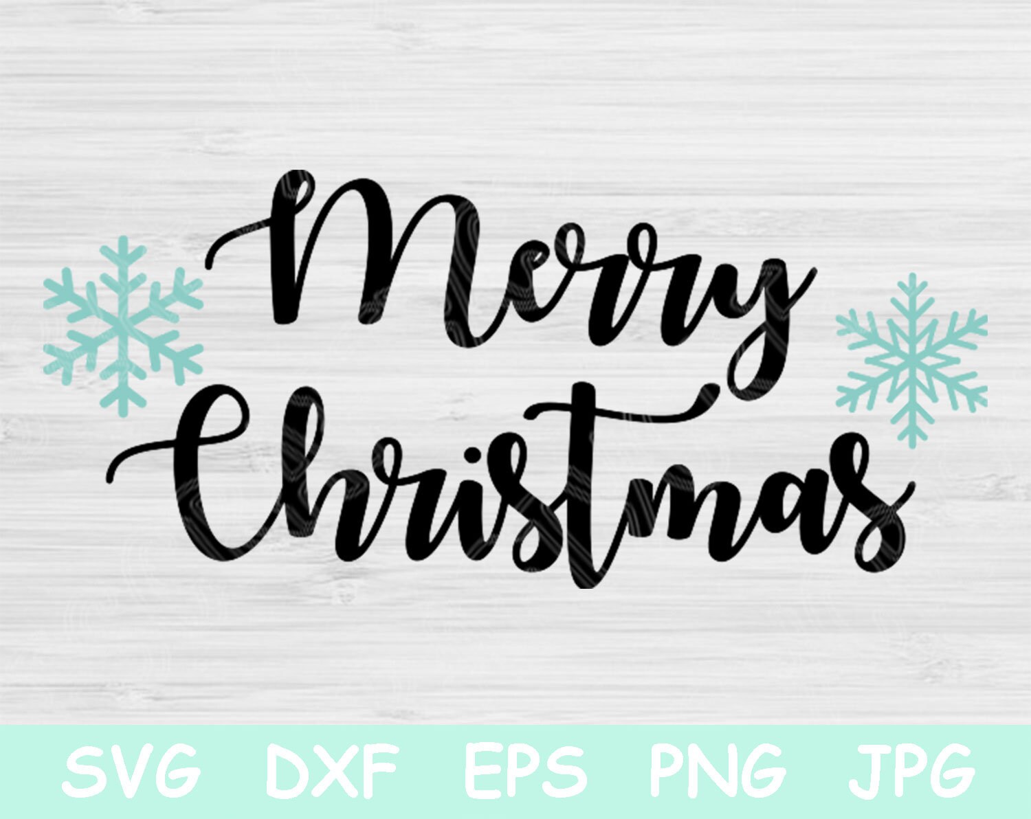 Download Merry Christmas Svg File Saying With Snowflakes Winter Svg Etsy