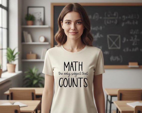Math The Only Subject That Counts Svg, Funny Math Teacher Svg, Math Lover Svg, STEM Teacher Shirt Svg, Math Pun Cricut File, Teacher Life