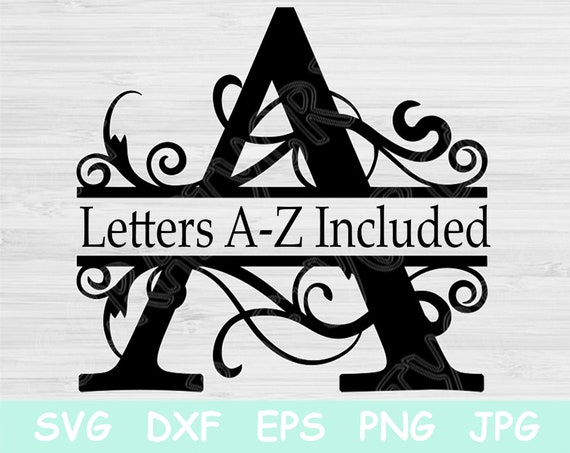 Download Split Font Svg Split Letter Svg Split Monogram Svg Files For Etsy